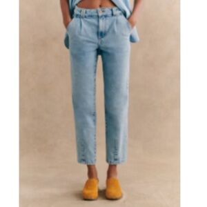Sezane Manu Trousers Light Denim - Size 2